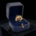 Anillo fortuna del dinero TIO RICO mac pato en oro laminado 18K certificado